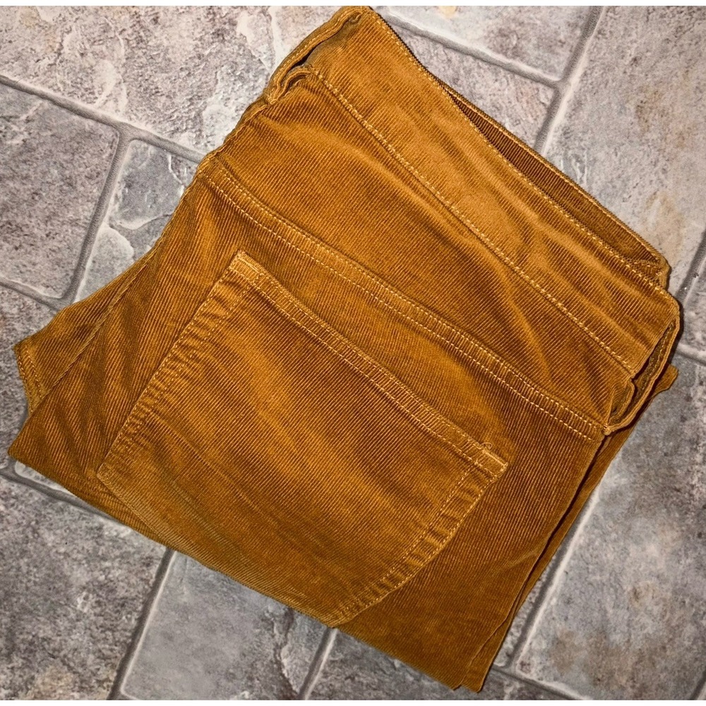 J. Crew Women's 30‎ mid-rise skinny corduroy pant style bk381 Gold Brandy
